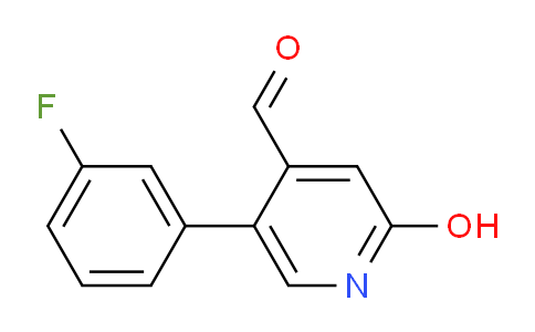5-(3-Fluorophenyl)-2-hydroxyisonicotinaldehyde