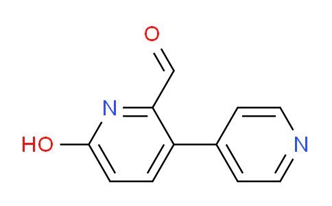 6-Hydroxy-3-(pyridin-4-yl)picolinaldehyde