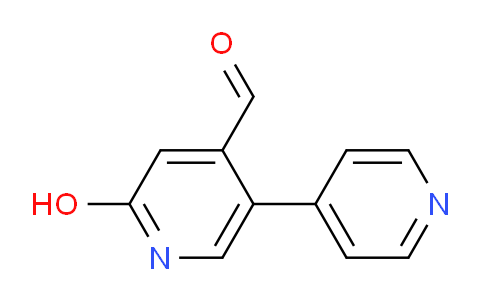 2-Hydroxy-5-(pyridin-4-yl)isonicotinaldehyde