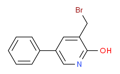 3-Bromomethyl-2-hydroxy-5-phenylpyridine