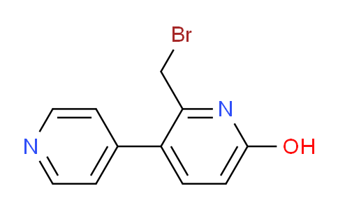 2-Bromomethyl-6-hydroxy-3-(pyridin-4-yl)pyridine