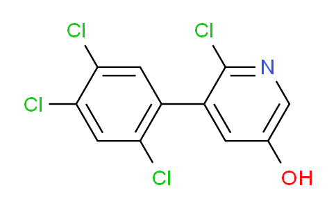 2-Chloro-5-hydroxy-3-(2,4,5-trichlorophenyl)pyridine