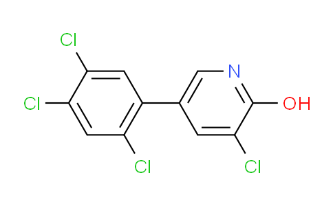 3-Chloro-2-hydroxy-5-(2,4,5-trichlorophenyl)pyridine