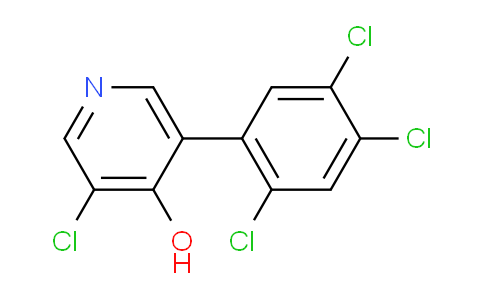 3-Chloro-4-hydroxy-5-(2,4,5-trichlorophenyl)pyridine