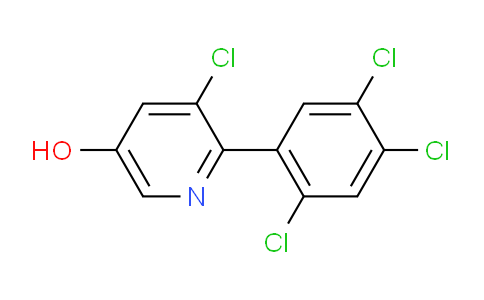 3-Chloro-5-hydroxy-2-(2,4,5-trichlorophenyl)pyridine