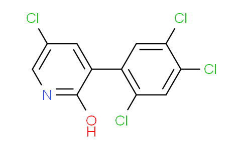 5-Chloro-2-hydroxy-3-(2,4,5-trichlorophenyl)pyridine