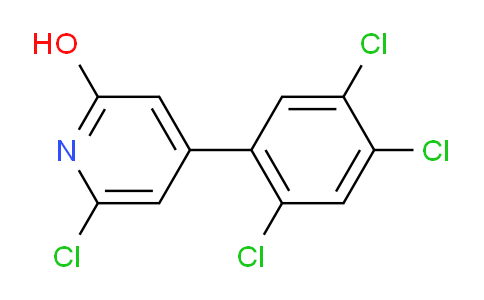 6-Chloro-2-hydroxy-4-(2,4,5-trichlorophenyl)pyridine
