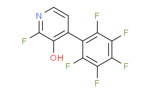 2-Fluoro-3-hydroxy-4-(perfluorophenyl)pyridine