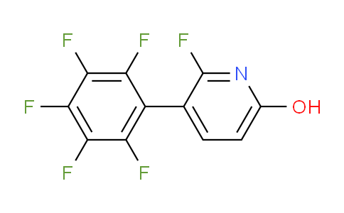 2-Fluoro-6-hydroxy-3-(perfluorophenyl)pyridine