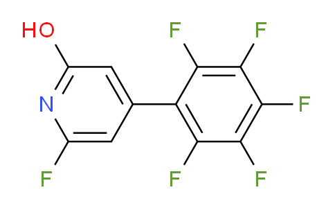 6-Fluoro-2-hydroxy-4-(perfluorophenyl)pyridine