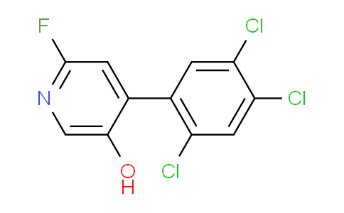 2-Fluoro-5-hydroxy-4-(2,4,5-trichlorophenyl)pyridine