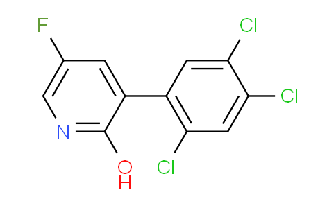 5-Fluoro-2-hydroxy-3-(2,4,5-trichlorophenyl)pyridine