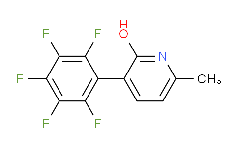 2-Hydroxy-6-methyl-3-(perfluorophenyl)pyridine