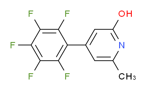 2-Hydroxy-6-methyl-4-(perfluorophenyl)pyridine