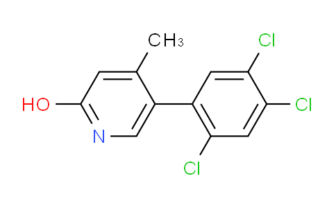 AM84282 | 1261812-25-2 | 2-Hydroxy-4-methyl-5-(2,4,5-trichlorophenyl)pyridine