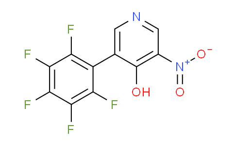 4-Hydroxy-3-nitro-5-(perfluorophenyl)pyridine