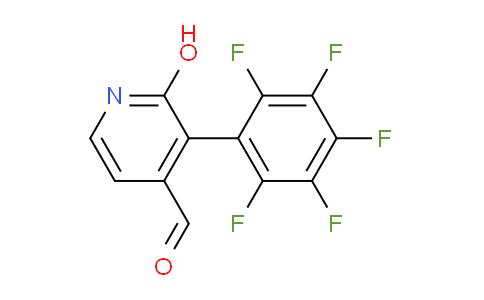 2-Hydroxy-3-(perfluorophenyl)isonicotinaldehyde