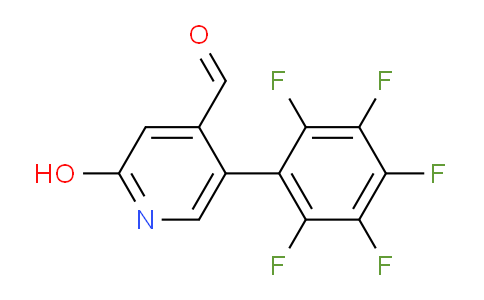 2-Hydroxy-5-(perfluorophenyl)isonicotinaldehyde