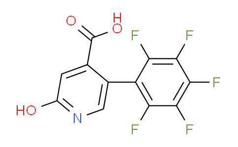 2-Hydroxy-5-(perfluorophenyl)isonicotinic acid