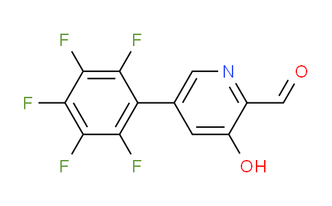 3-Hydroxy-5-(perfluorophenyl)picolinaldehyde