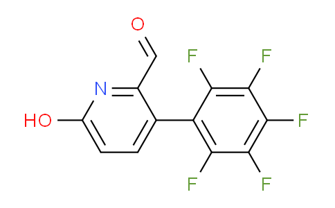 6-Hydroxy-3-(perfluorophenyl)picolinaldehyde