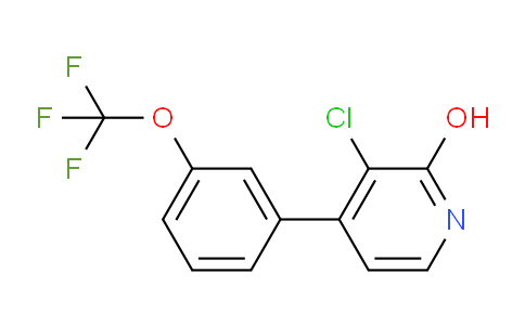 3-Chloro-2-hydroxy-4-(3-(trifluoromethoxy)phenyl)pyridine