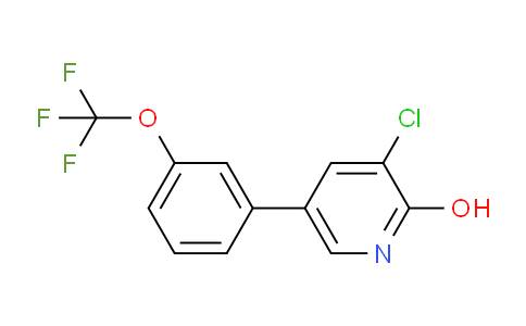 3-Chloro-2-hydroxy-5-(3-(trifluoromethoxy)phenyl)pyridine