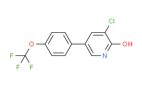 3-Chloro-2-hydroxy-5-(4-(trifluoromethoxy)phenyl)pyridine