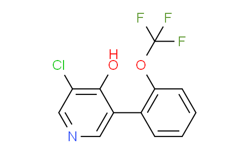 3-Chloro-4-hydroxy-5-(2-(trifluoromethoxy)phenyl)pyridine