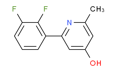 2-(2,3-Difluorophenyl)-4-hydroxy-6-methylpyridine