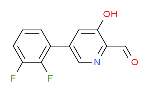 5-(2,3-Difluorophenyl)-3-hydroxypicolinaldehyde
