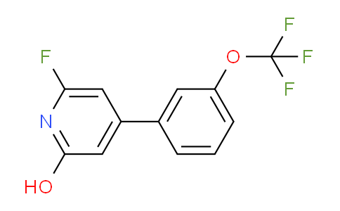 6-Fluoro-2-hydroxy-4-(3-(trifluoromethoxy)phenyl)pyridine