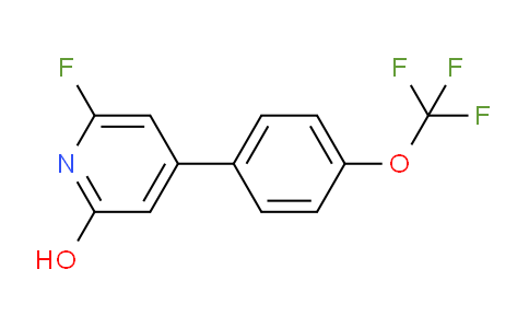 6-Fluoro-2-hydroxy-4-(4-(trifluoromethoxy)phenyl)pyridine