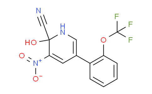 2-Hydroxy-2-Cyano-3-nitro-5-(2-(trifluoromethoxy)phenyl)pyridine