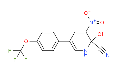 2-Hydroxy-2-Cyano-3-nitro-5-(4-(trifluoromethoxy)phenyl)pyridine
