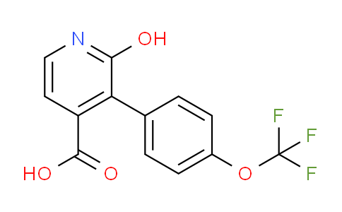 2-Hydroxy-3-(4-(trifluoromethoxy)phenyl)isonicotinic acid