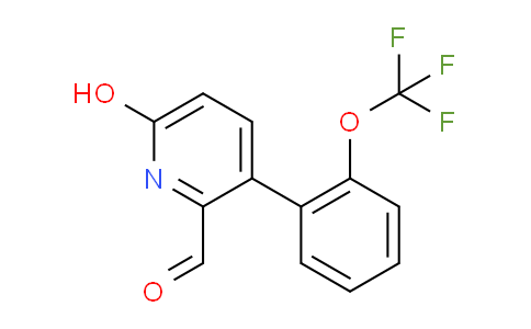 6-Hydroxy-3-(2-(trifluoromethoxy)phenyl)picolinaldehyde