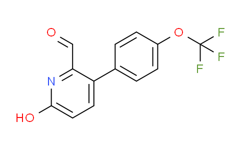 6-Hydroxy-3-(4-(trifluoromethoxy)phenyl)picolinaldehyde