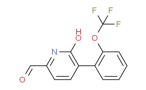 6-Hydroxy-5-(2-(trifluoromethoxy)phenyl)picolinaldehyde