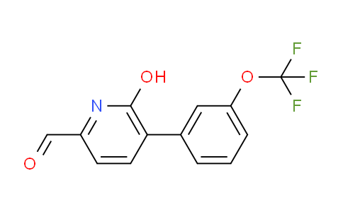 6-Hydroxy-5-(3-(trifluoromethoxy)phenyl)picolinaldehyde