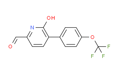 6-Hydroxy-5-(4-(trifluoromethoxy)phenyl)picolinaldehyde