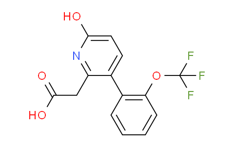 AM84742 | 1261765-59-6 | 6-Hydroxy-3-(2-(trifluoromethoxy)phenyl)pyridine-2-acetic acid