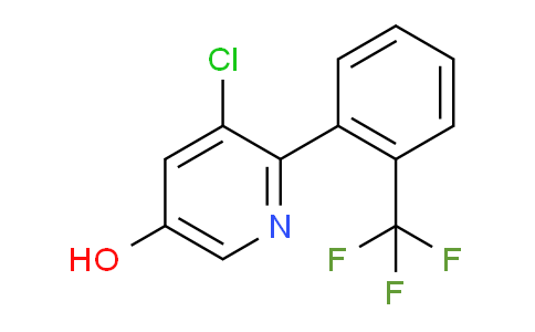 3-Chloro-5-hydroxy-2-(2-(trifluoromethyl)phenyl)pyridine