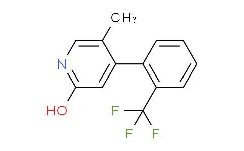 2-Hydroxy-5-methyl-4-(2-(trifluoromethyl)phenyl)pyridine
