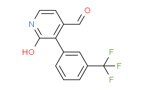 2-Hydroxy-3-(3-(trifluoromethyl)phenyl)isonicotinaldehyde