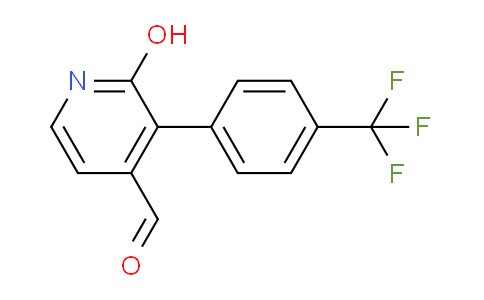 2-Hydroxy-3-(4-(trifluoromethyl)phenyl)isonicotinaldehyde