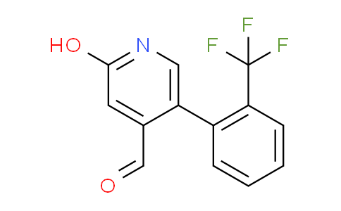 2-Hydroxy-5-(2-(trifluoromethyl)phenyl)isonicotinaldehyde