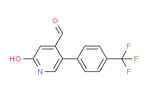 2-Hydroxy-5-(4-(trifluoromethyl)phenyl)isonicotinaldehyde