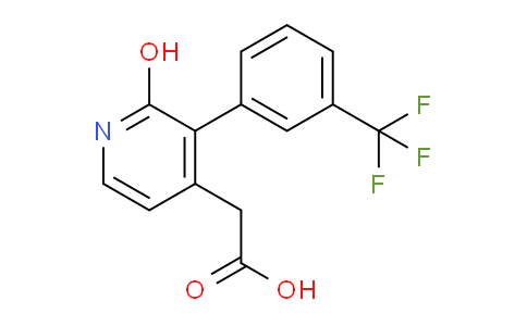 2-Hydroxy-3-(3-(trifluoromethyl)phenyl)pyridine-4-acetic acid