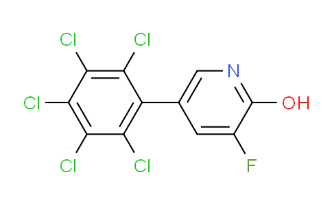 3-Fluoro-2-hydroxy-5-(perchlorophenyl)pyridine